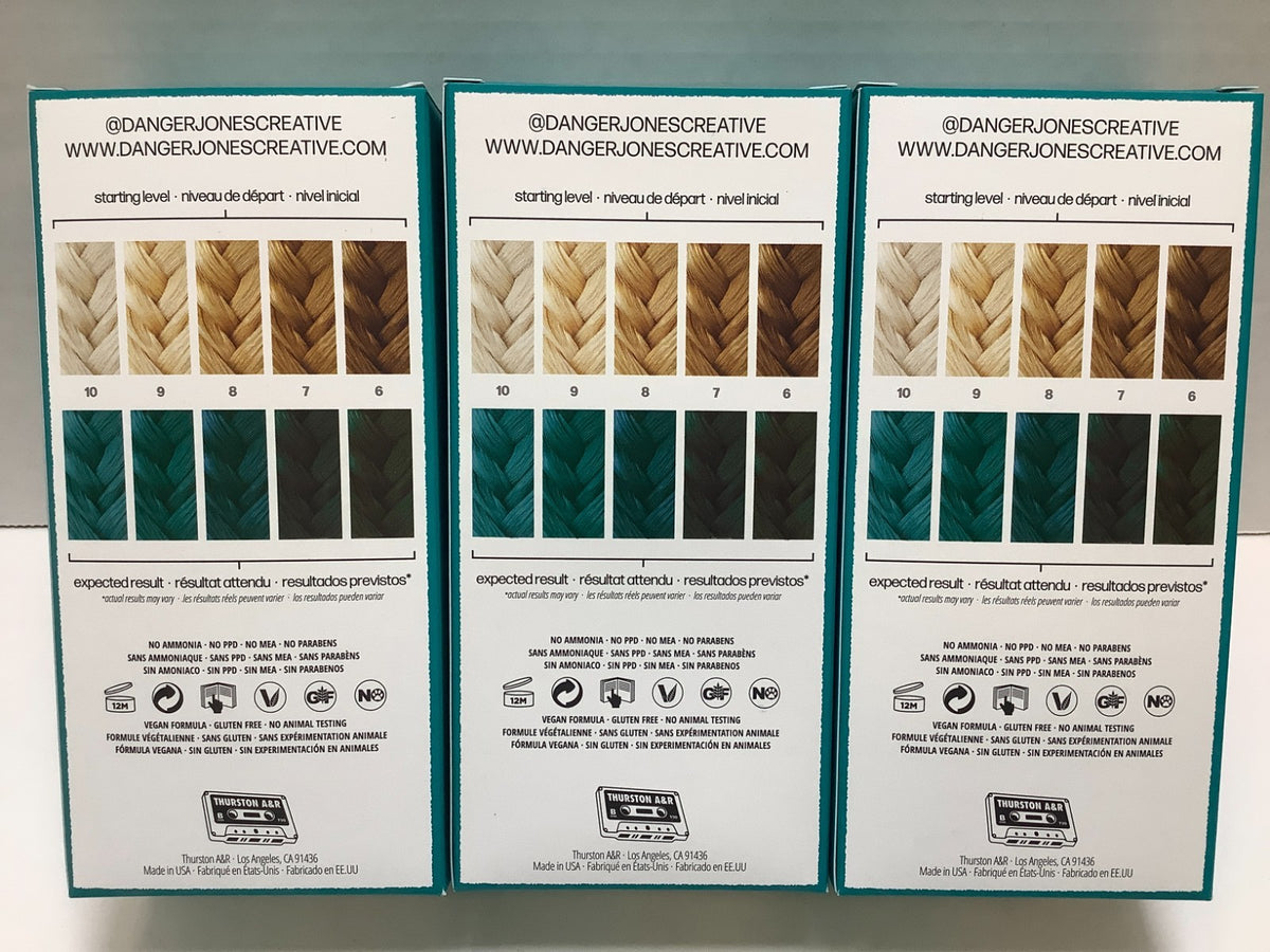 Semi Permanent Hair Color Oblivion Teal 4oz - Lot of 3