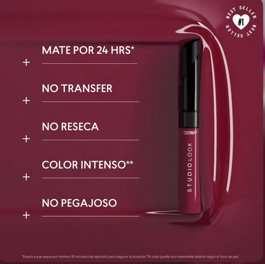 Liquid Lipstick Matte - Ultimate Wine, 6ml, Studio Look