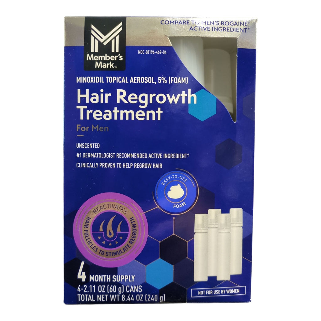 Minoxidil Foam for Hair Regrowth 5% - 8.44 oz, 120-Day Supply for Men