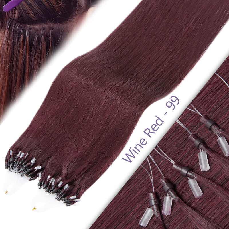 Remy Human Hair Extensions Micro Loop Beads Thick 1G/S Multiple Variants