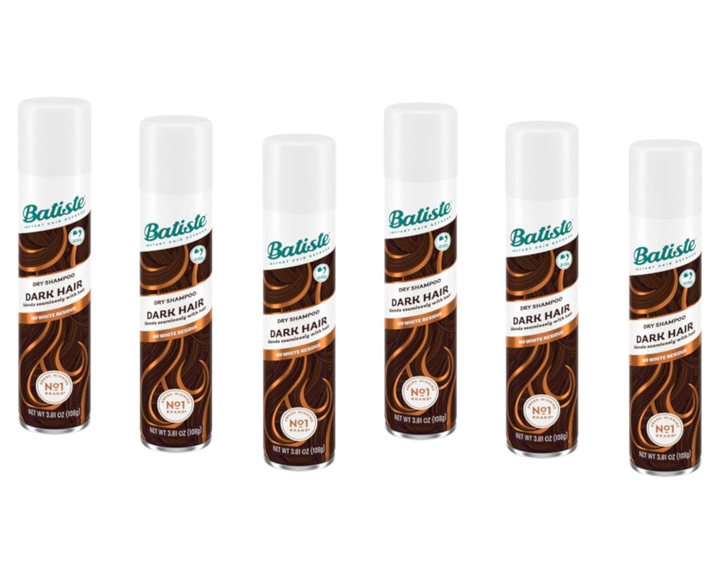 Dark & Deep Brown Dry Shampoo - Refreshes Hair Between Washes - 6 Pack 6.73oz