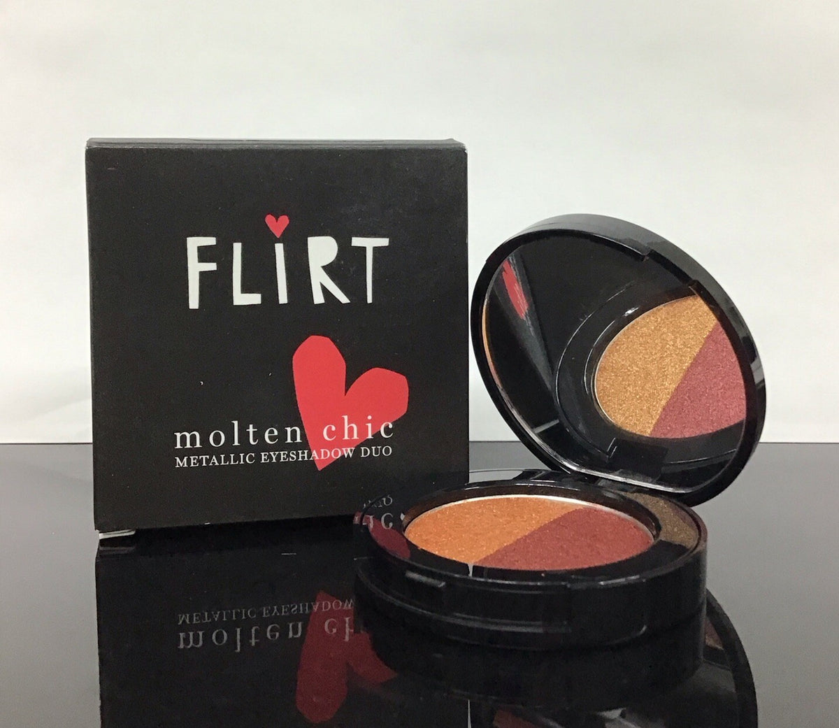 Metallic Eyeshadow Duo - Flirt Molten Chic 0.13 Oz Eye Makeup