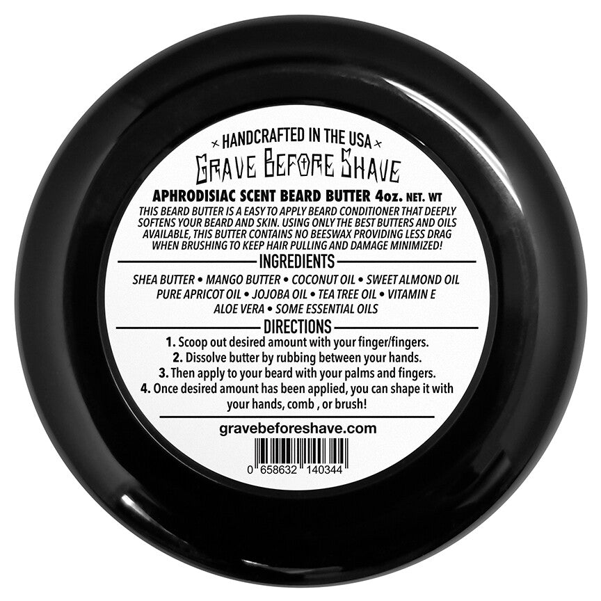 Beard Conditioner with Cedarwood & Aphrodisiac Blend - 4 oz Beard Butter