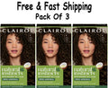 Clairol Natural Instincts Semi-Permanent Hair Dye Dark Brown 3-Pack
