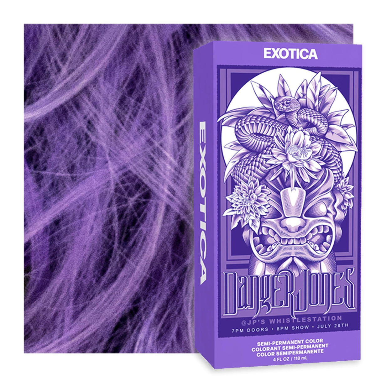 Semi-Permanent Hair Color Light Purple 4oz - Vibrant & Nourishing