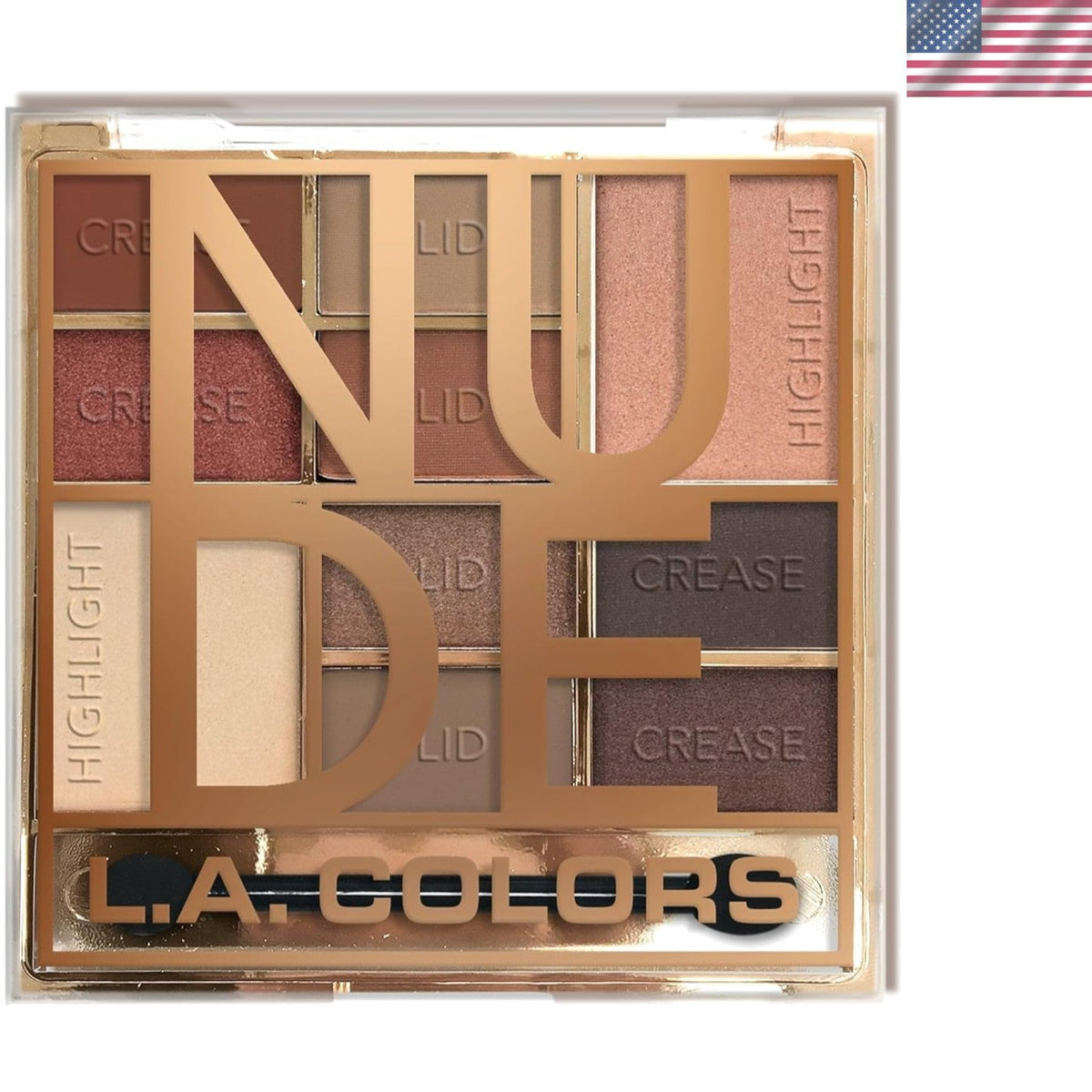 10 Shade Eyeshadow Palette Nude with Shimmery and Matte Finishes
