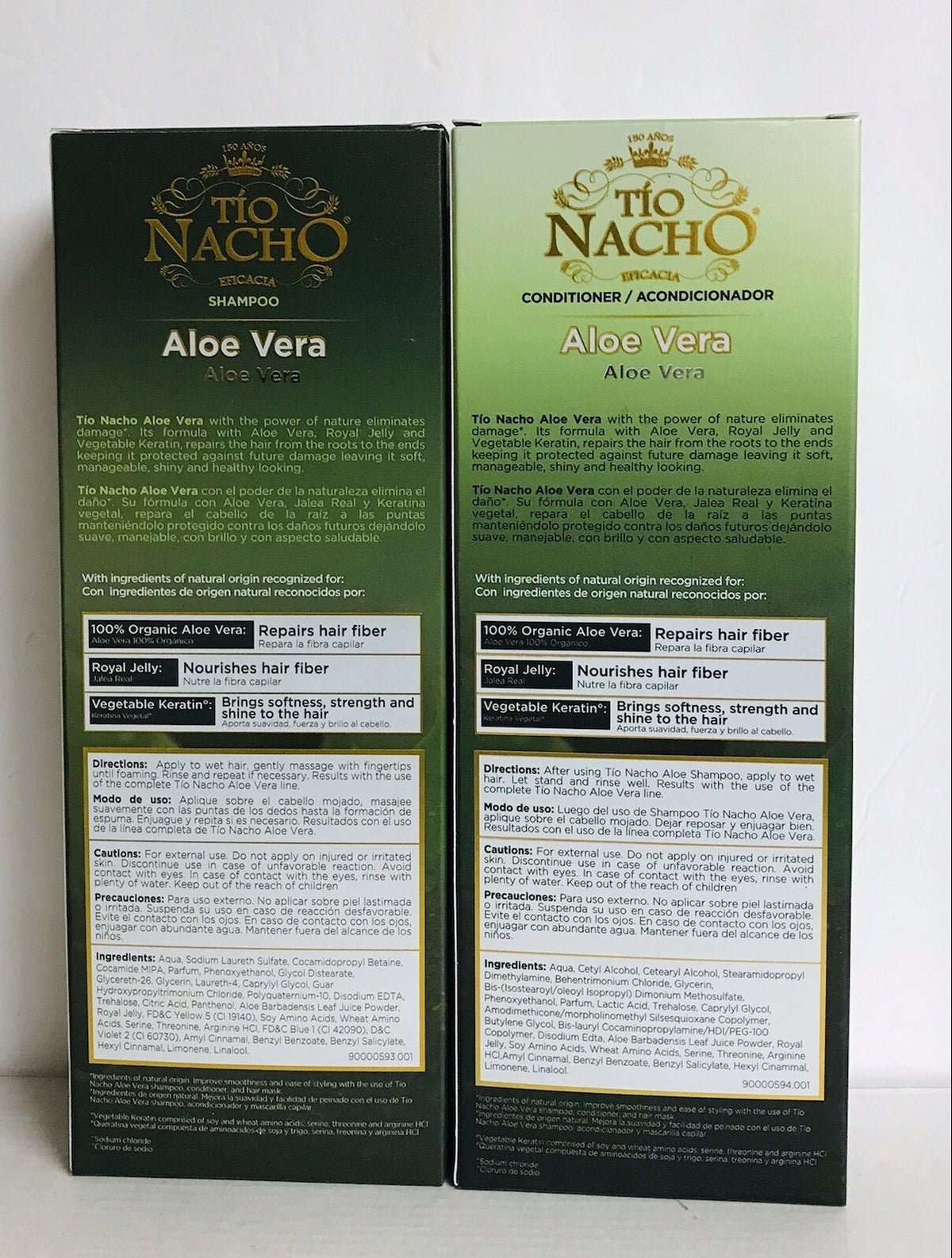 Aloe Vera Shampoo & Conditioner Set - Deep Repair for Hair - 14 fl oz Each