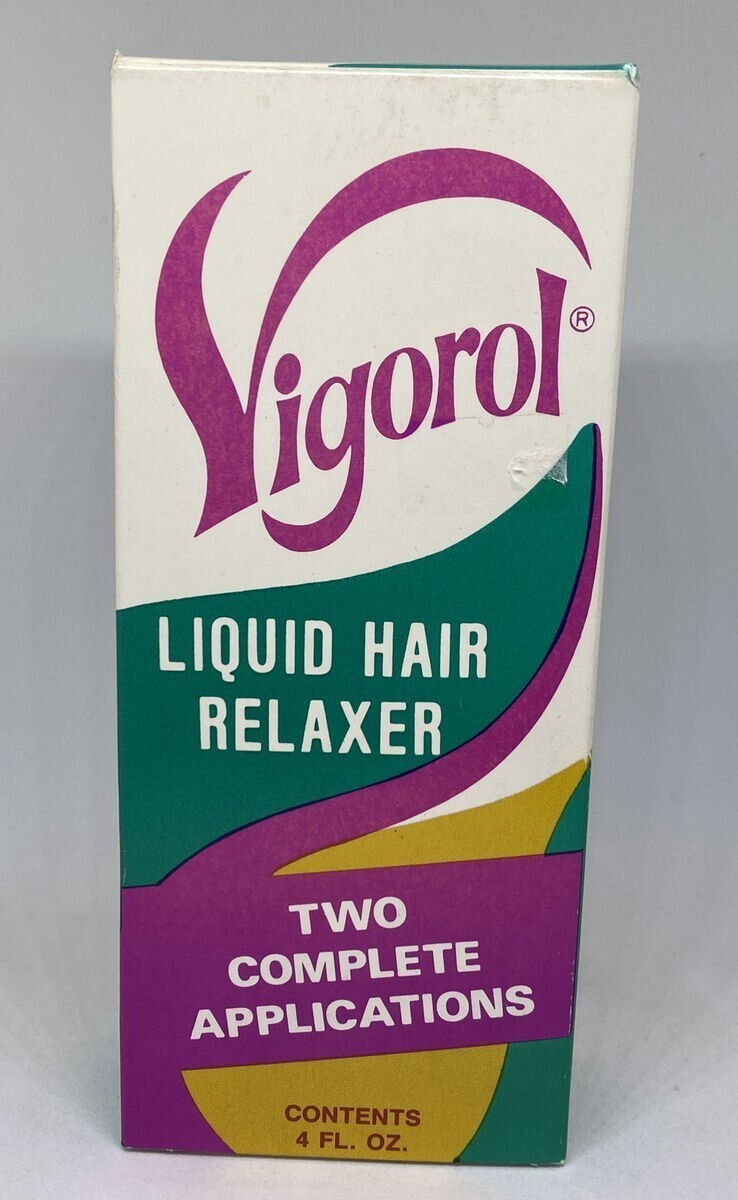 Vigorol Liquid Hair Relaxer 4 oz - Two Complete Applications Vintage Stock