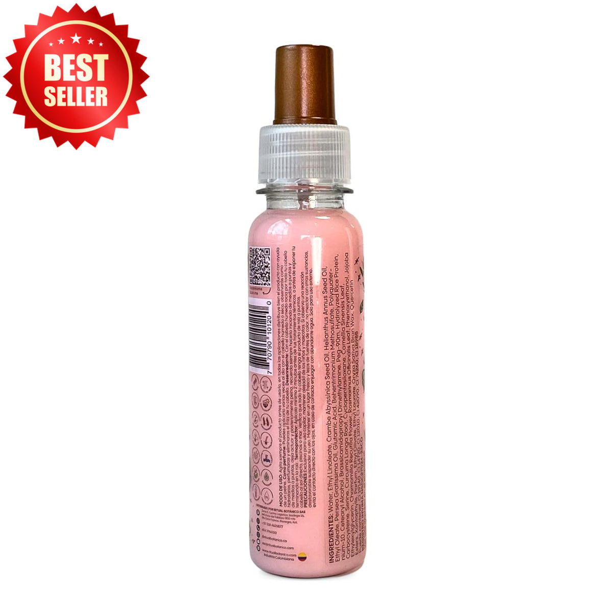 Heat Protectant Hair Perfume Spray with Frizz Control 120ml - Floral Scent