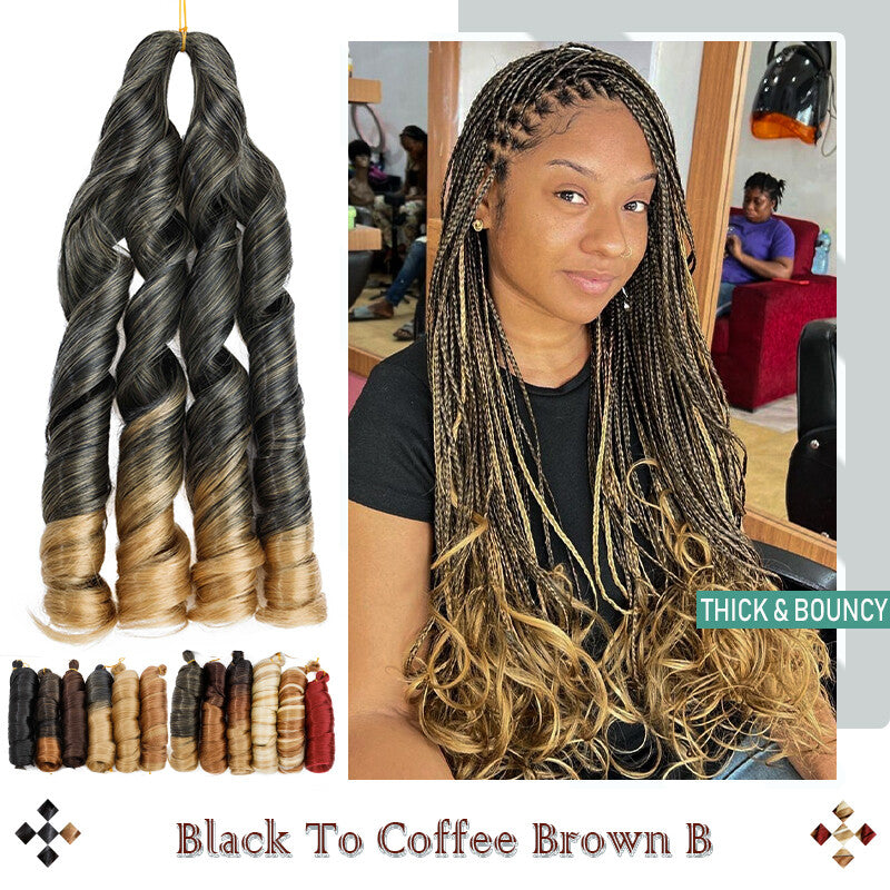 Loose Wave Braiding Hair Extensions Afro French Curls for Crochet & DIY Styles