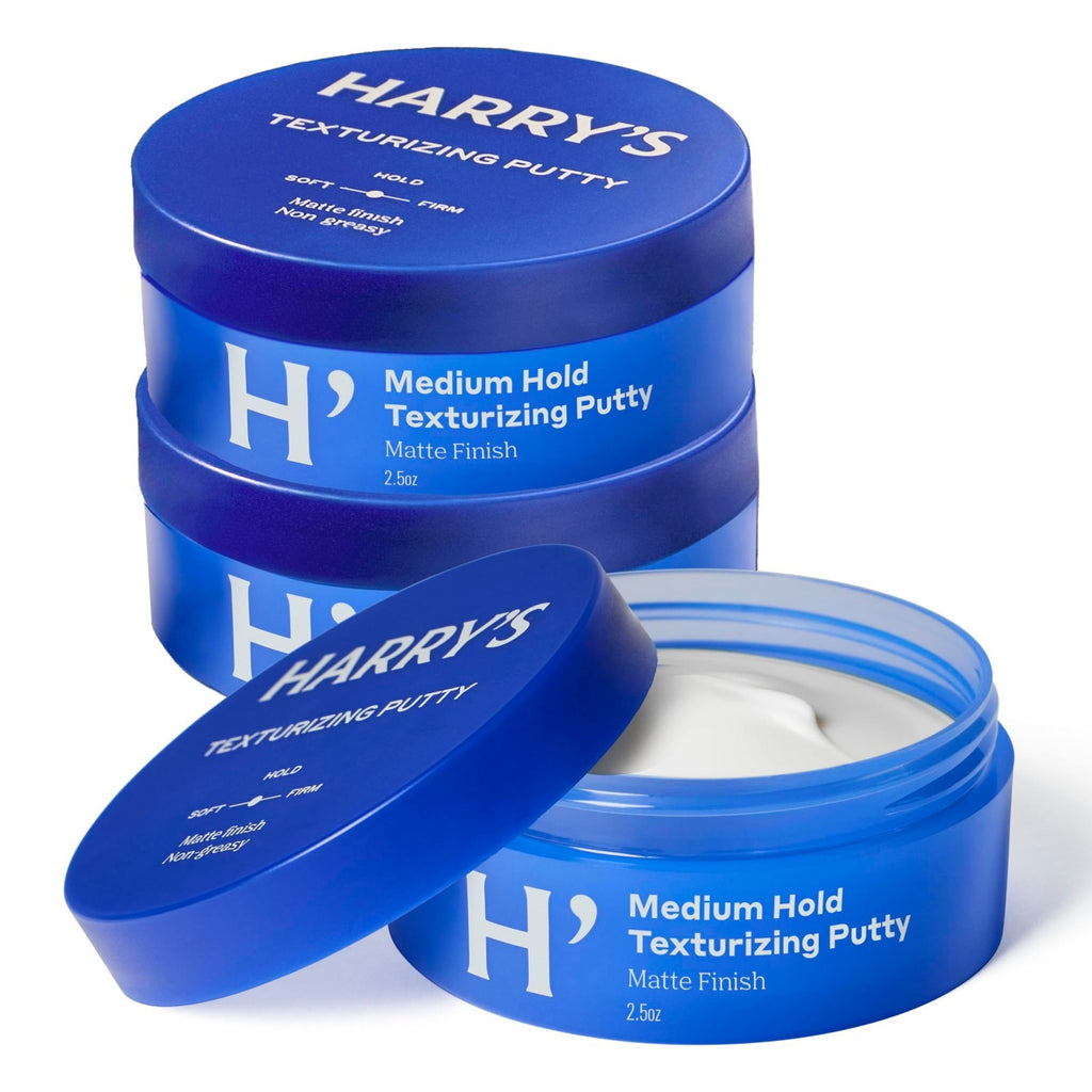 Texturizing Hair Putty 2.5 oz Pack of 3 - Strong Hold Matte Finish Styling