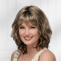 Lavender Wig with Beachy Waves and Light Fibers - Average Size