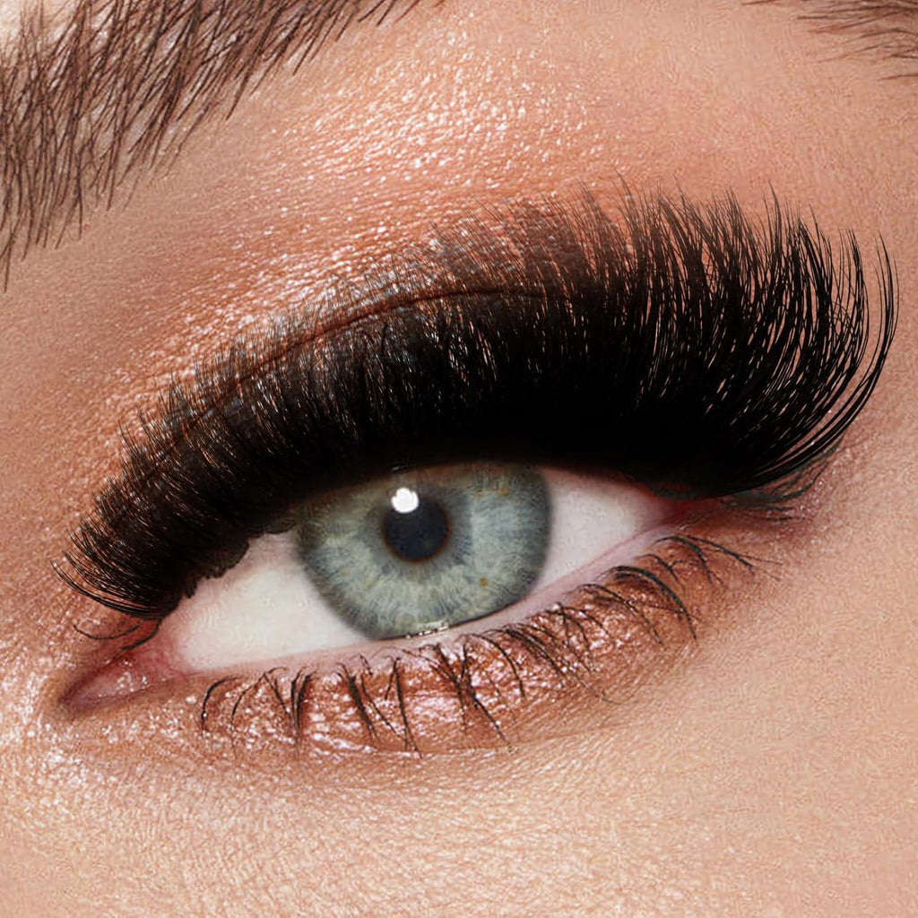 3D Fluffy Lash Clusters D Curl Volume Eyelashes - DIY Natural & Dramatic Look