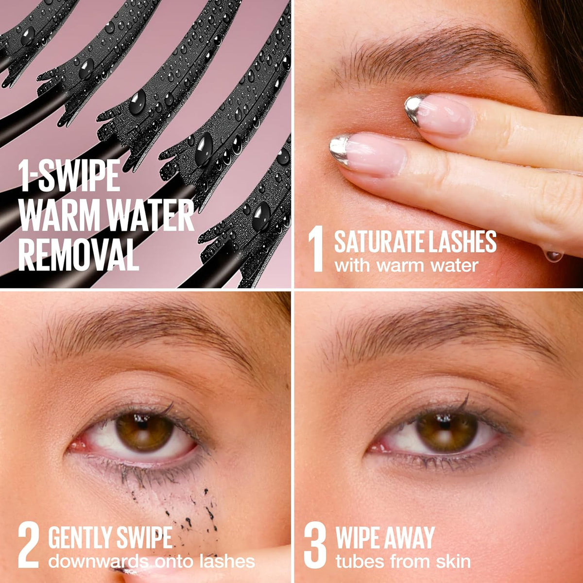 Lengthening Tubing Mascara - Waterproof & Smudge-Proof, 2 Pack