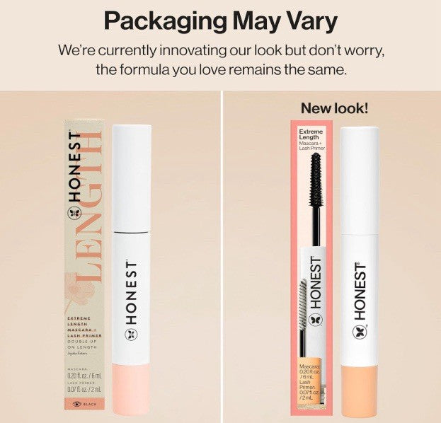 2-in-1 Lengthening Mascara and Lash Primer - Black, Sealed