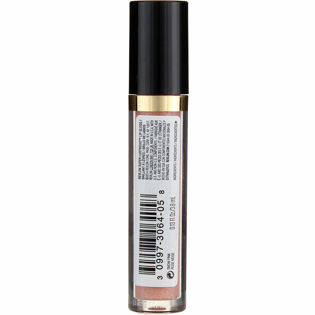 Revlon Super Lustrous Lip Gloss Snow Pink 205 - 0.13 fl oz (Two Pack)