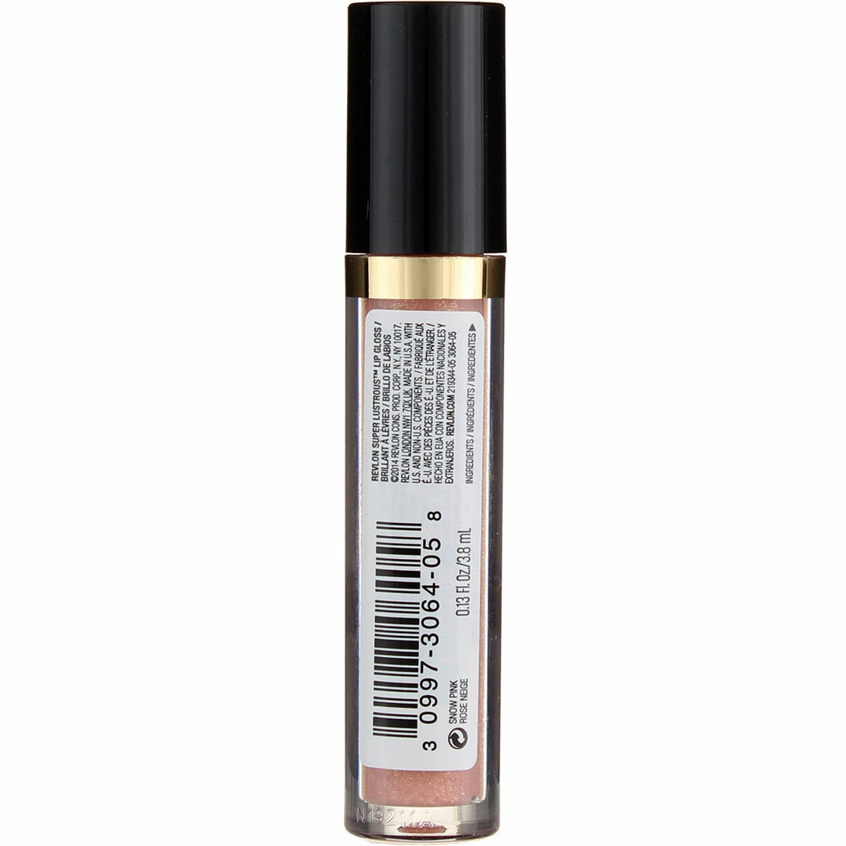 Revlon Super Lustrous Lip Gloss Snow Pink 205 - 0.13 fl oz (Two Pack)