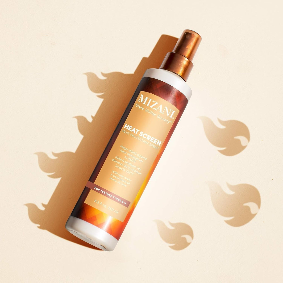 Heat Protectant Spray for Curly Hair - Heat Shield & Frizz Control