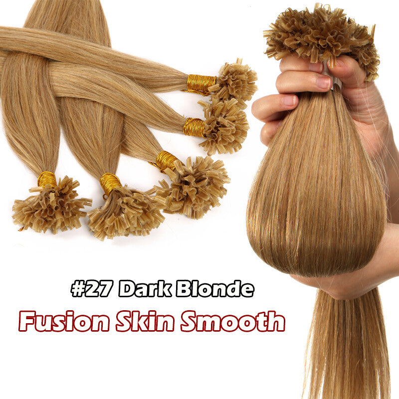 Remy Hair Extensions Keratin Bond Pre Bonded Hair Tips 16-22 Inch 100G