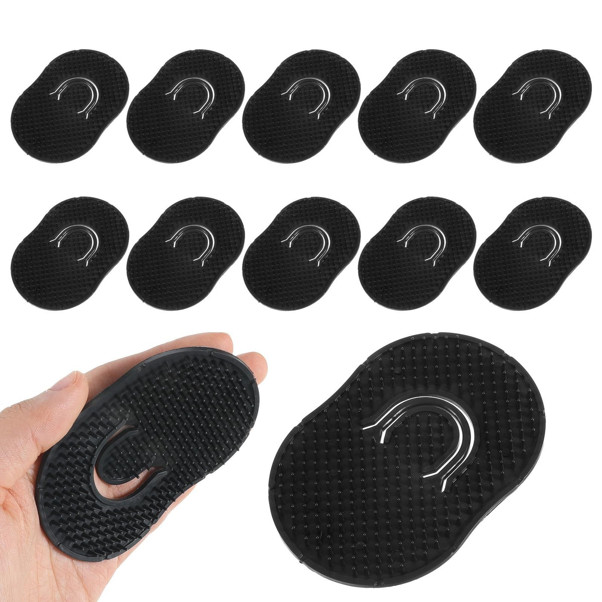 12 Pcs Portable Palm Hair Combs for Men, Travel Beard & Scalp Massager