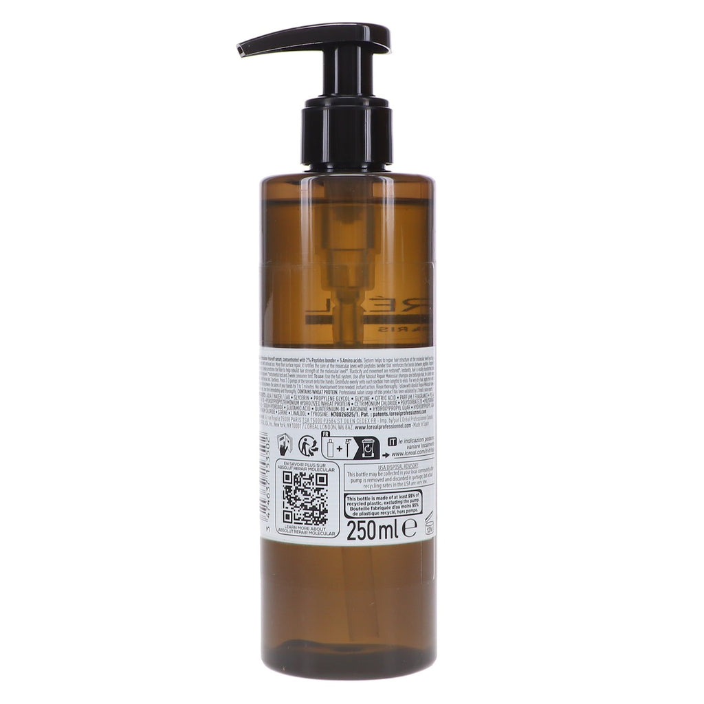 L'Oreal Professionnel Absolute Repair Molecular Hair Serum 8.45 oz - Damage Repair & Deep Nourishing