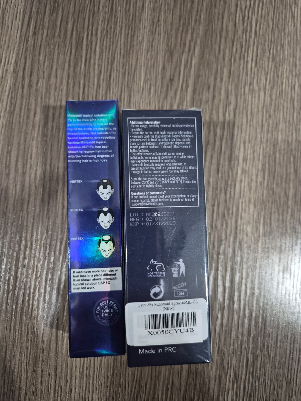 Hair Loss Treatment Bundle of 2 with 5% Minoxidil - Advanced Formula