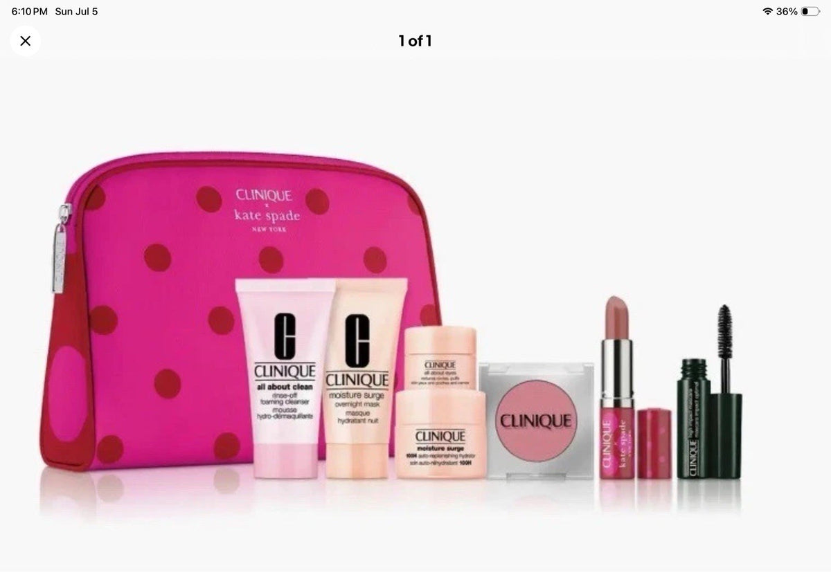 Moisture Surge Lipstick Set by Clinique x Kate Spade New York – 7 Pc Gift