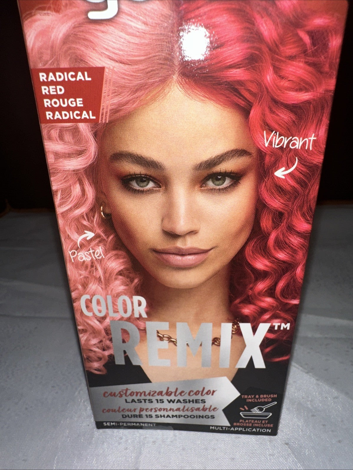 Got2b Color Remix Semi-Permanent Hair Color Radical Red 4-Box Set