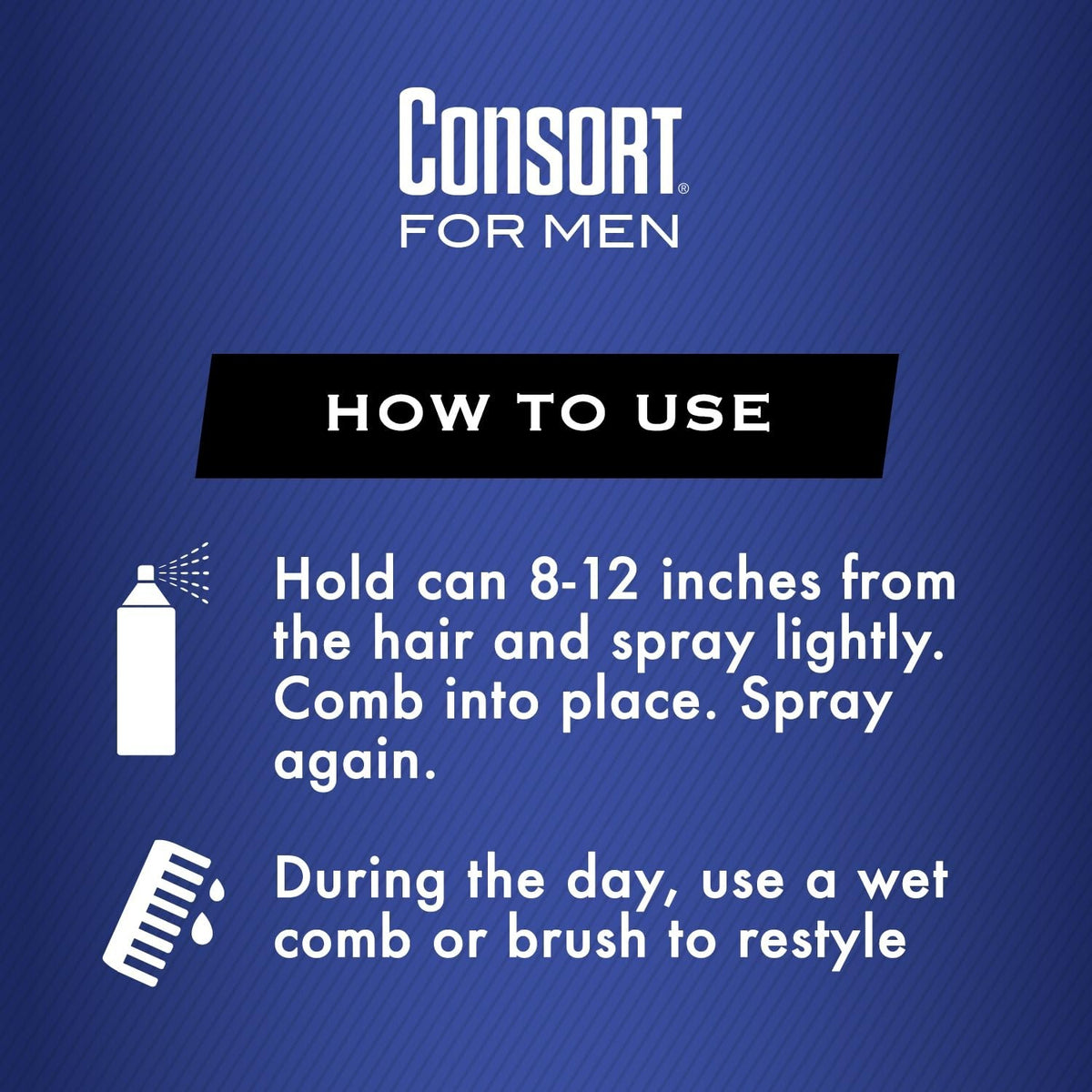 Consort Men's Unscented Extra Hold Hair Spray - 8.3 oz Pack of 3