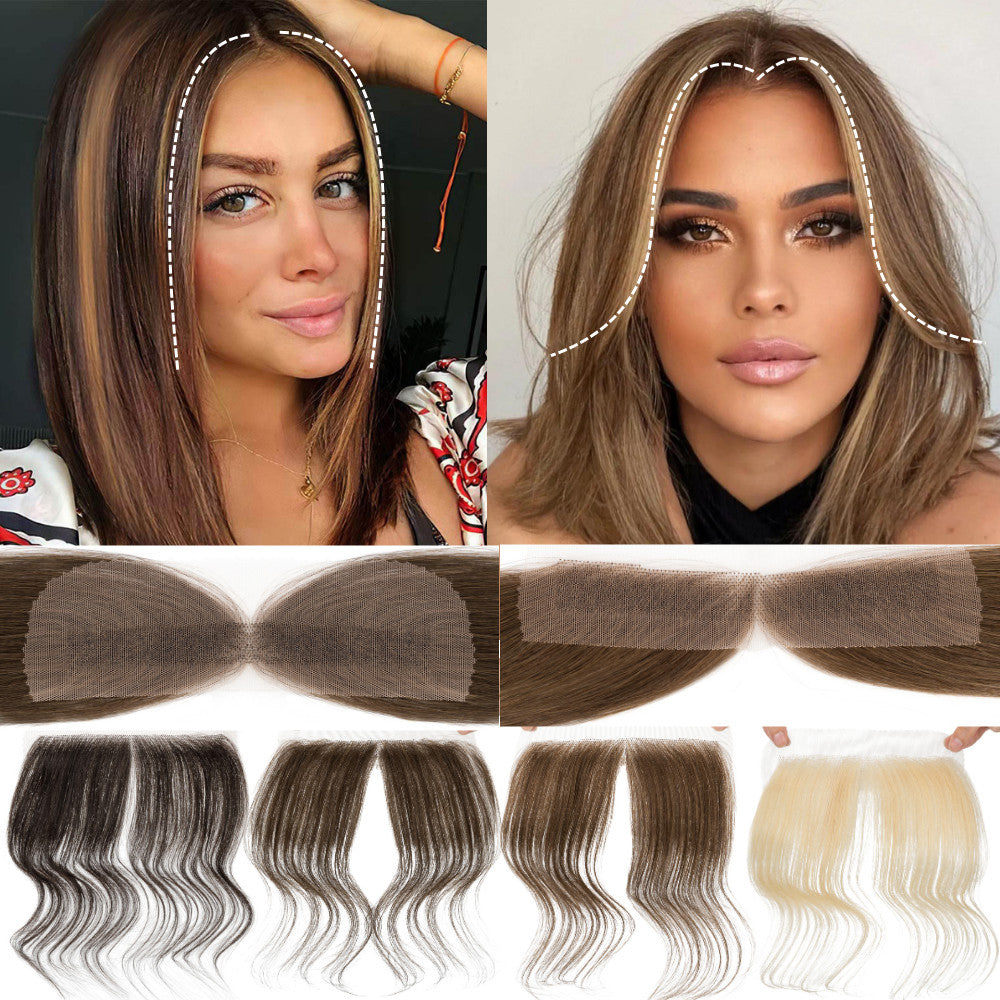 Human Hair Topper with Lace Base - Full Lace Hairpiece for Women