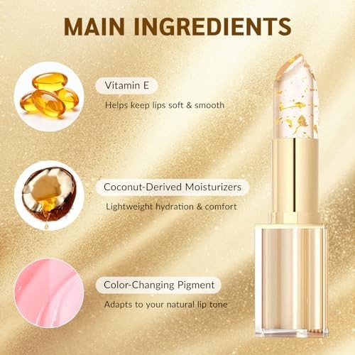 Color Changing Lipstick with Vitamin E - Moisturizing & Long-Lasting