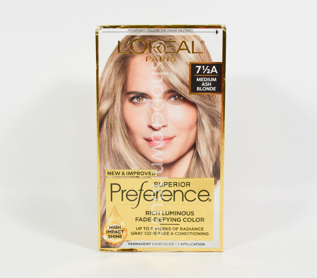 Hair Color Kit #7 1/2A Medium Ash Blonde Permanent Hair Dye