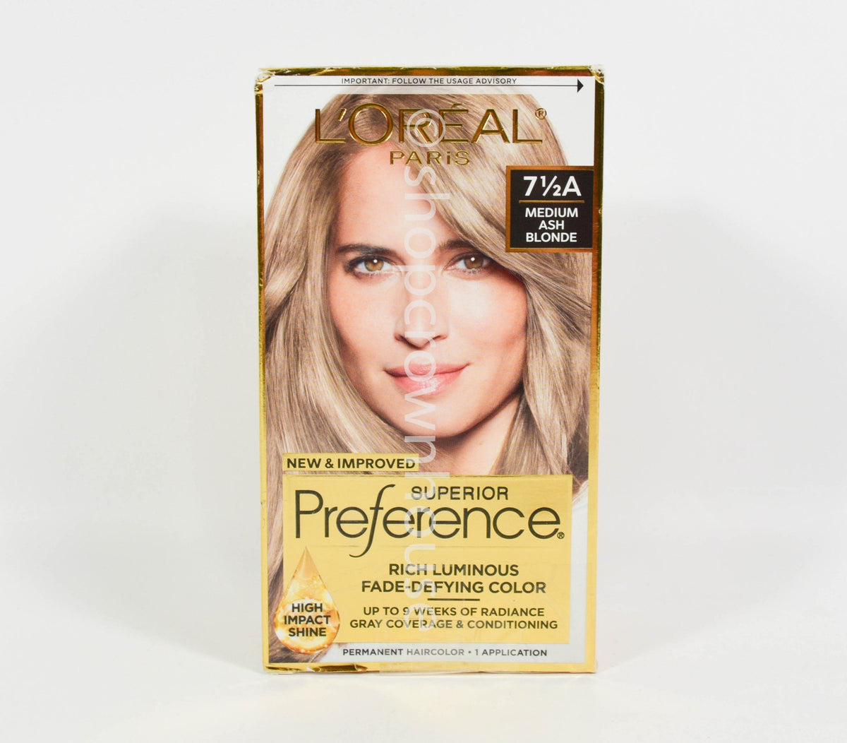 Hair Color Kit #7 1/2A Medium Ash Blonde Permanent Hair Dye