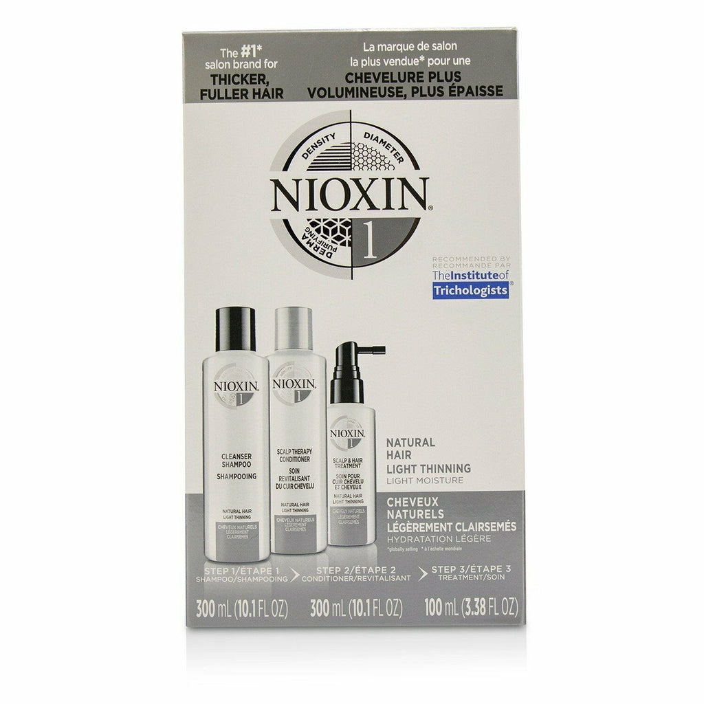 Nioxin Hair Care Kit System 1 for Fine and Thinning Hair - 3 Month Supply