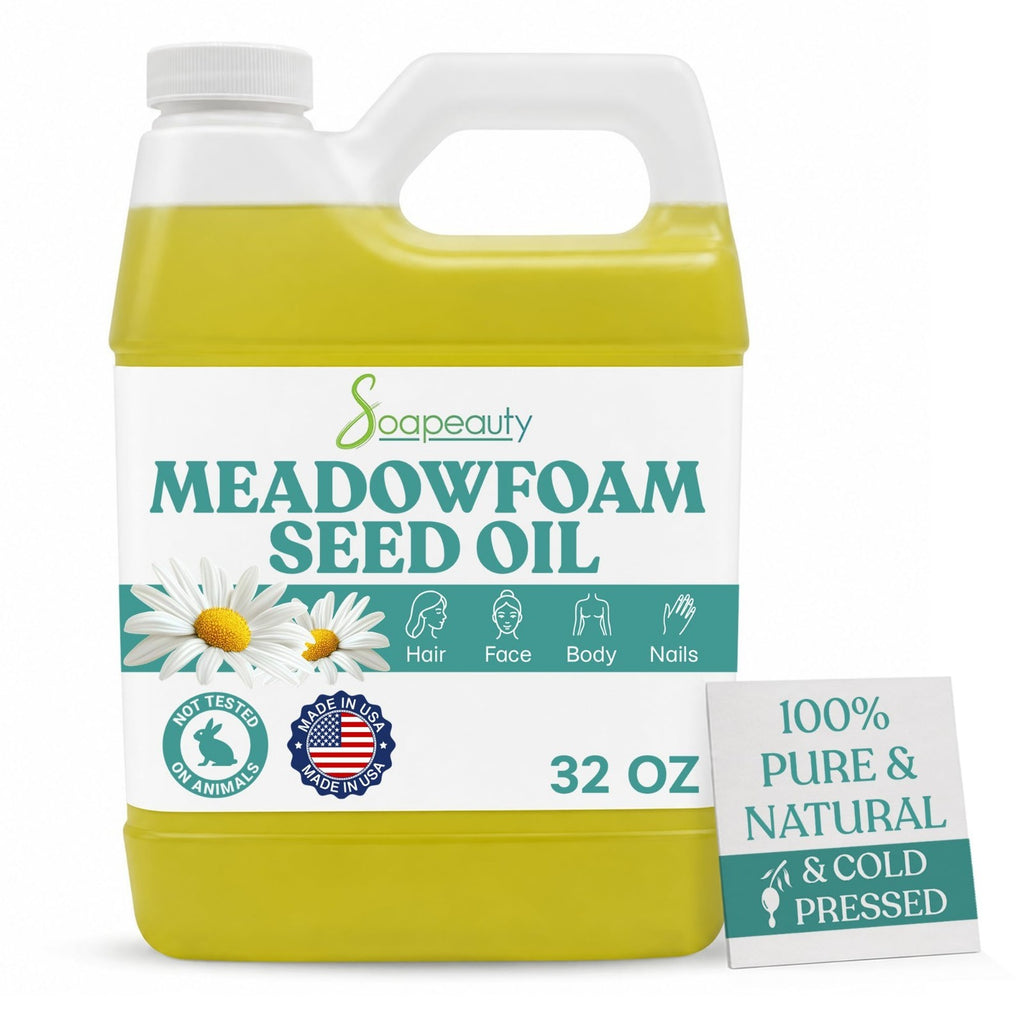 Pure Meadowfoam Seed Oil - Cold Pressed Natural Moisturizer for Skin & Hair