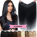 U Shape Full Head Remy Human Hair Extensions - One Piece Clip-In Weft