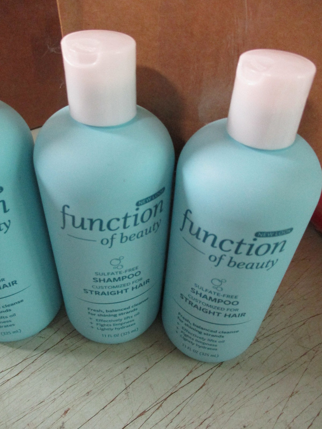 Function of Beauty Straight Hair Shampoo 4 Pack - 11oz Bottles