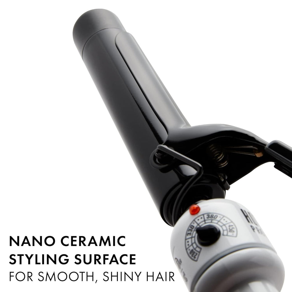 Ceramic Curling Iron Wand 1.25 Inch for Smooth Shiny Hair - Professional