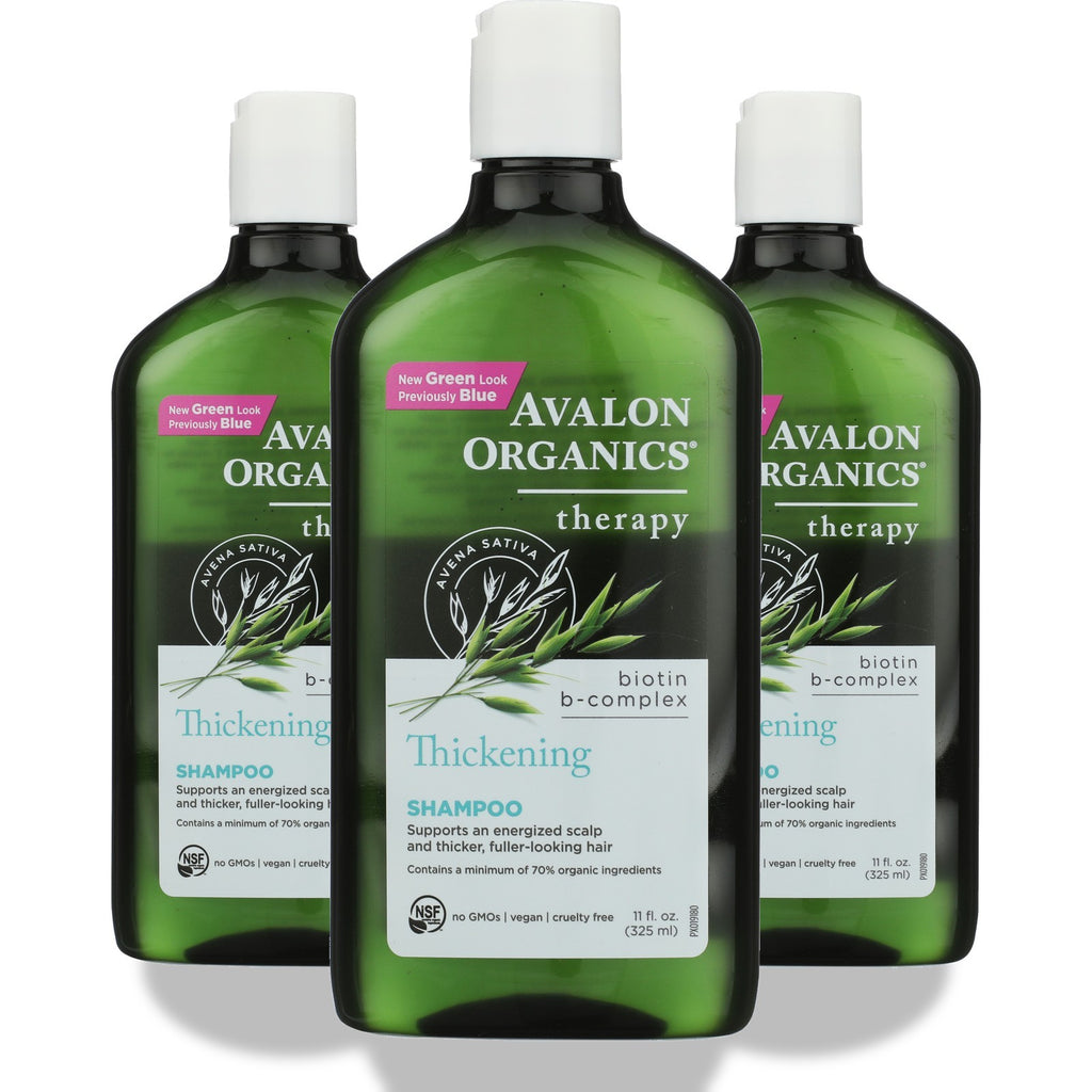 Thickening Shampoo with Biotin & B-Complex - 3 Pack for Fuller Hair