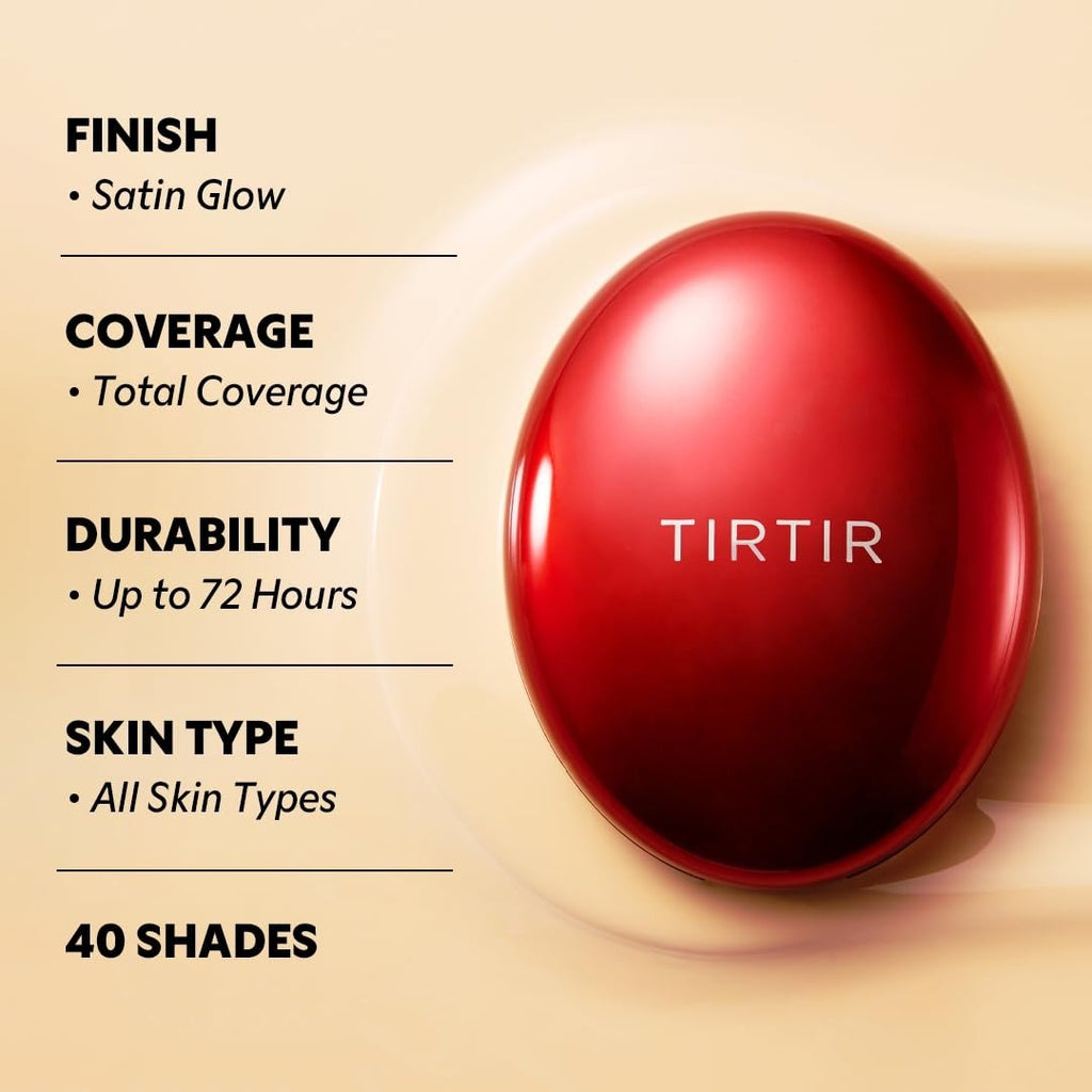 TIRTIR Mask Fit Red Cushion Foundation - Full Coverage, Skin Fit, Long-Lasting