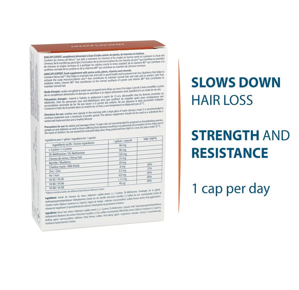 Hair Loss for Men & Women - 30 Capsules, Vegan & Gluten-Free