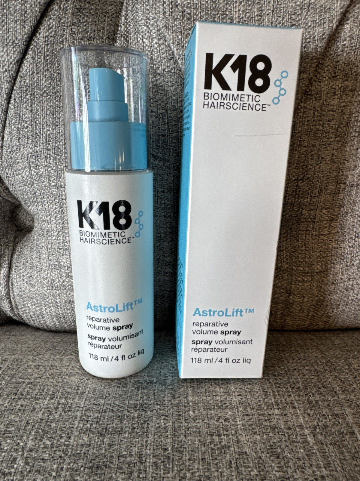K18 Biomimetic Hair Science Volume Spray - Lightweight Reparative Hair Mist 4oz