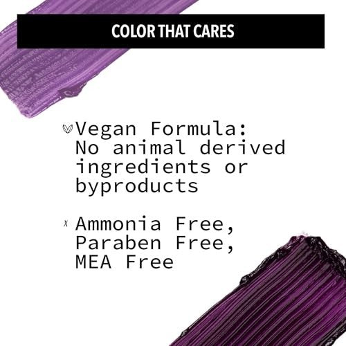 Vegan Semi-Permanent Hair Color Eggplant 4 oz - Long Lasting & Ammonia-Free