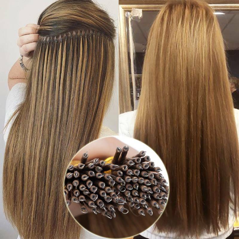 Human Hair Extensions Nano Ring Tip Thick 1G/S Russian Remy Hair