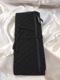 Heat-Resistant Curling & Flat Iron Cover with Zipper Pocket - Black