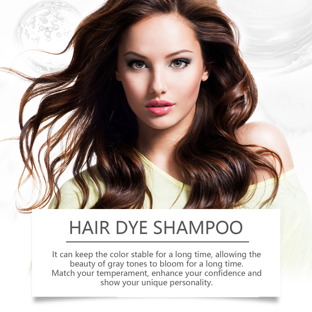 Red Hair Dye Shampoo 3-in-1 Instant Hair Color & Nourishing Treatment