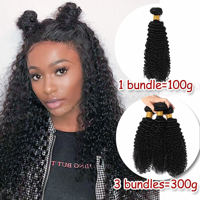 Human Hair Extensions Bundles - Virgin Loose Wave & Straight Weft Hair