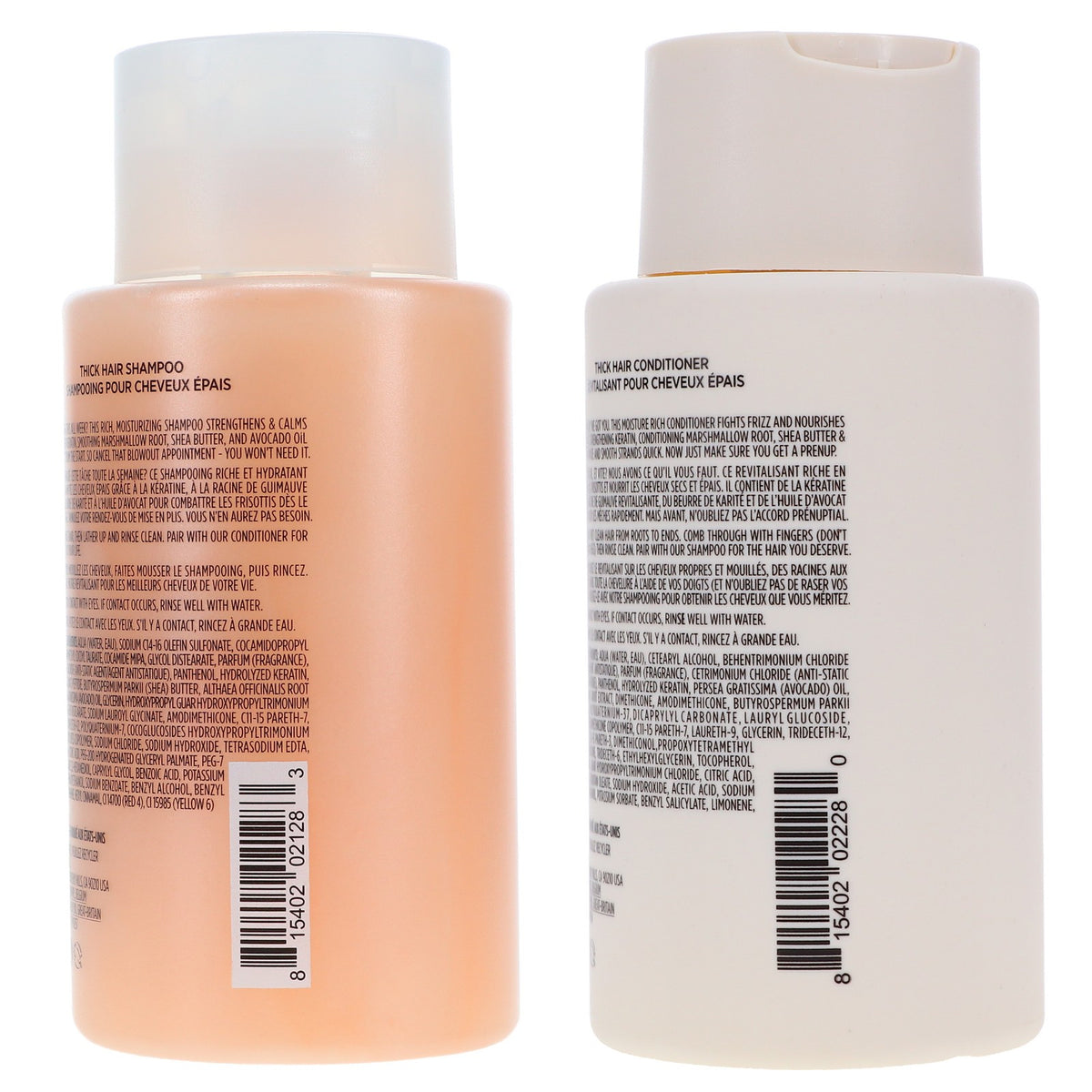 Thick Hair Shampoo & Conditioner Set for Textured Hair - Nourishing & Hydrating