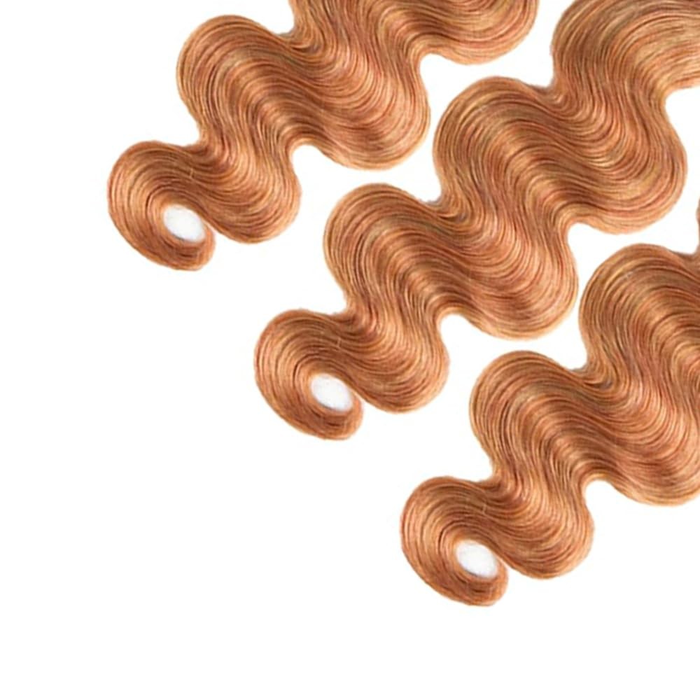 Human Hair Bundle Honey Blonde Body Wave 22-26 Inch for Hair Extensions