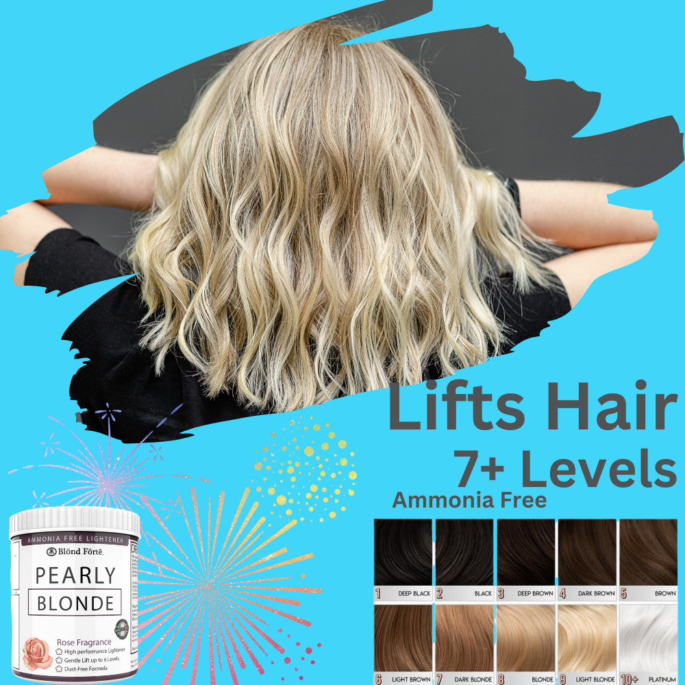 Ammonia-Free Hair Lightening Powder Kit with 30 Vol Developer - Blonde Forte